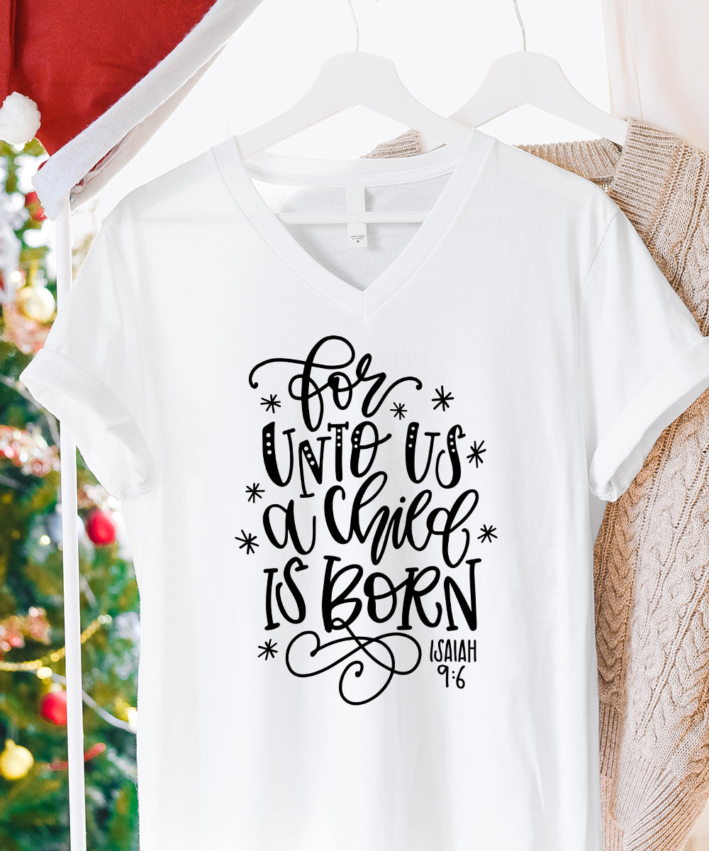 A Child Is Born V-Neck